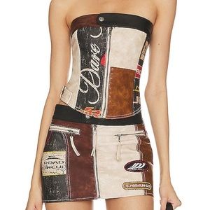 Jaded London: Daytona Vegan Leather Mini Skirt
